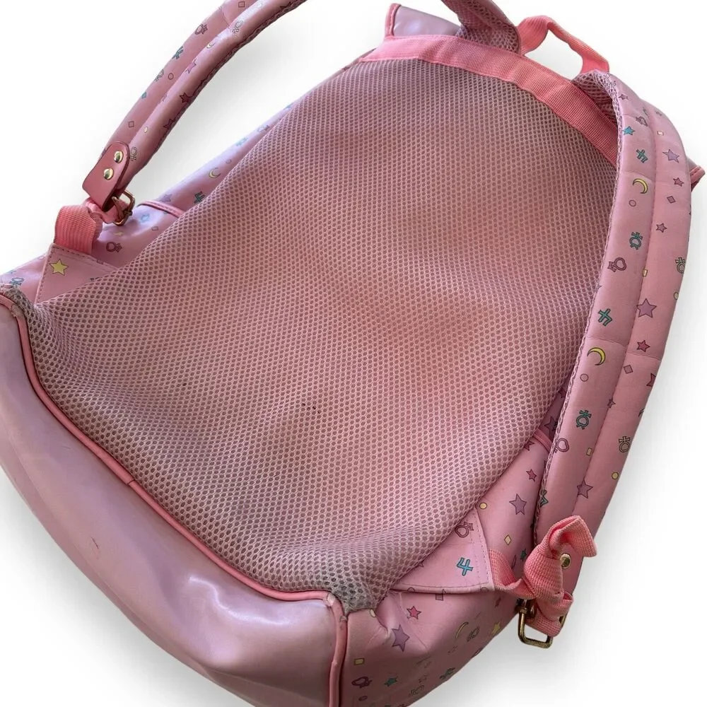 Sailor Moon Pink School Backpack Luna Large 17”X14” In the Name Of The‎ Moon